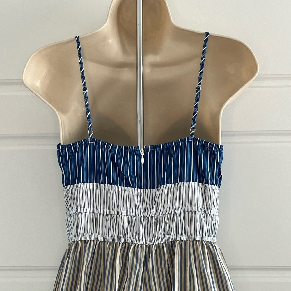 Anthropologie Plenty by Tracy Reese Poplin Striped Jumpsuit Size XS Cotton New - Picture 8 of 15